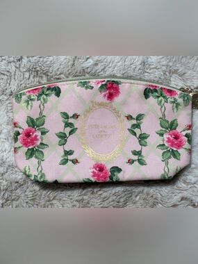 Estee Lauder Laduree Pink Floral Cosmetic Bag